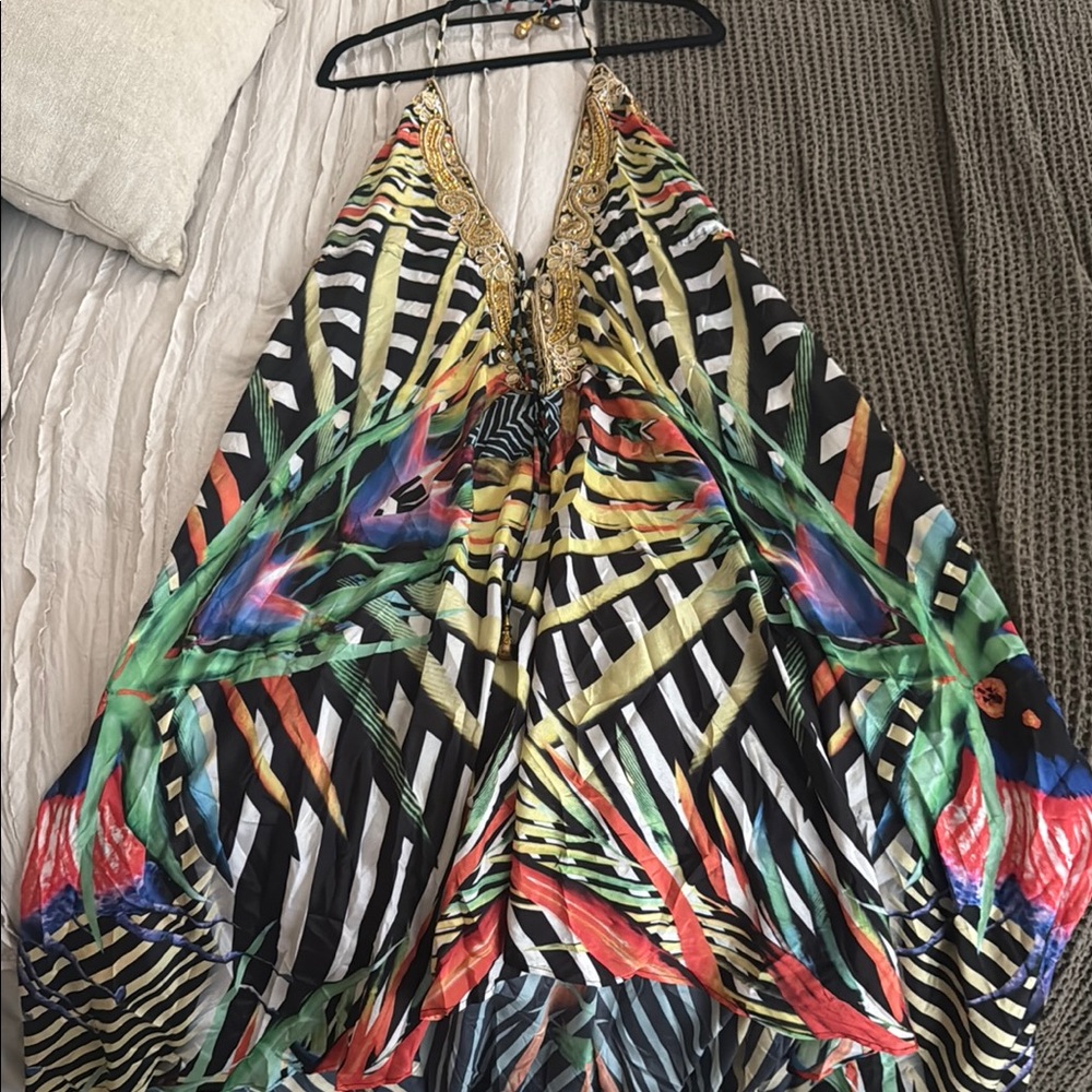 Hot Miami Styles Multicolor Maxi Dress